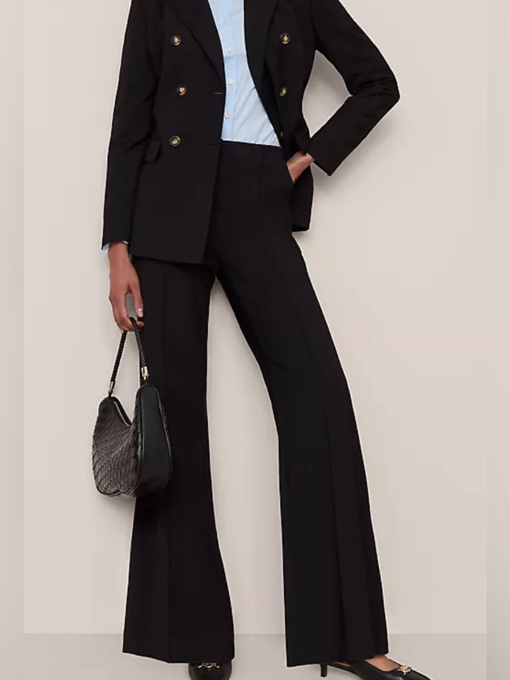 NWT Ann Taylor Petite Margot Trouser Black 12P